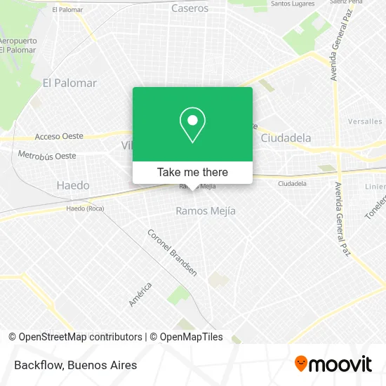 Backflow map
