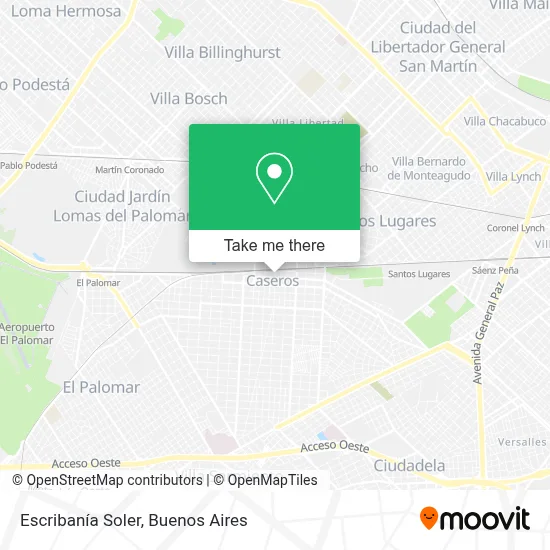 Escribanía Soler map
