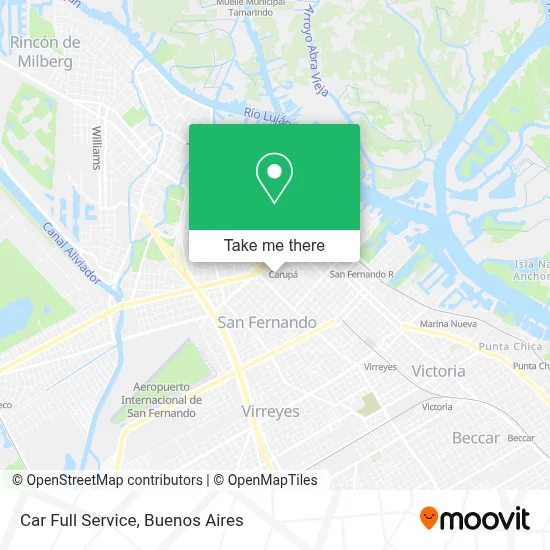Car Full Service map
