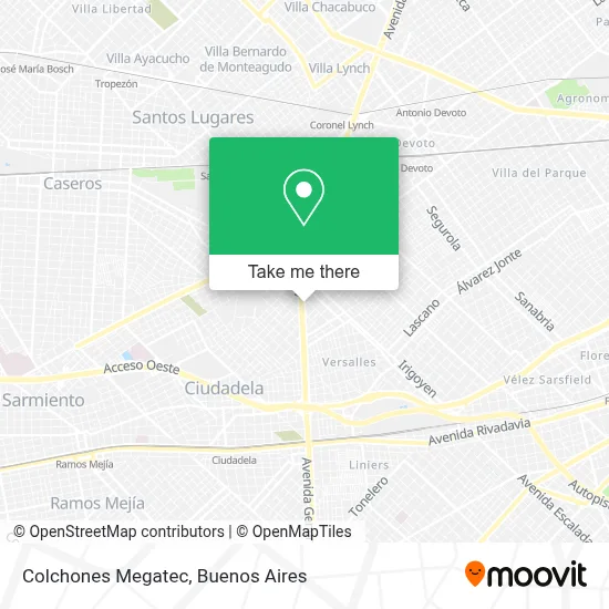 Colchones Megatec map