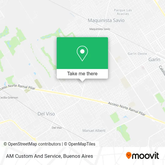 AM Custom And Service map