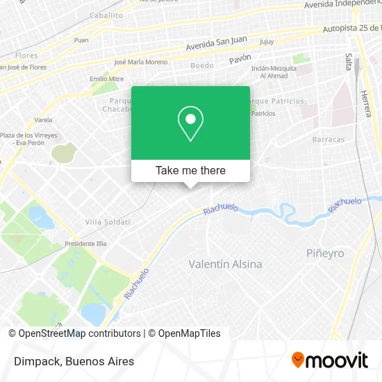 Dimpack map