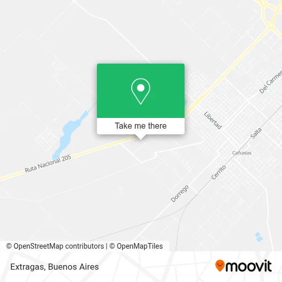 Extragas map