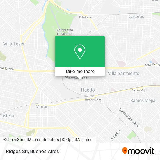 Ridges Srl map