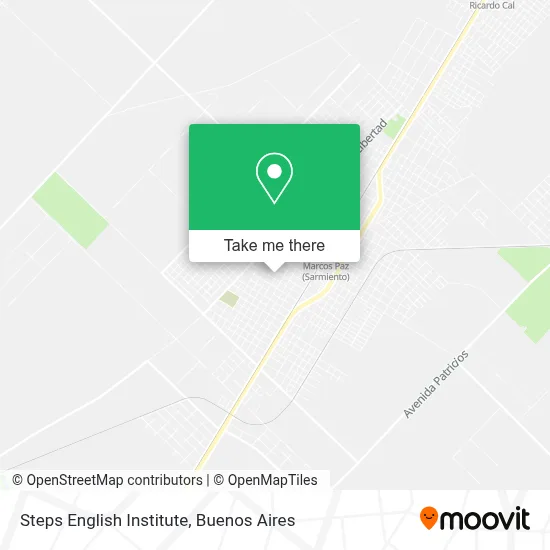 Steps English Institute map