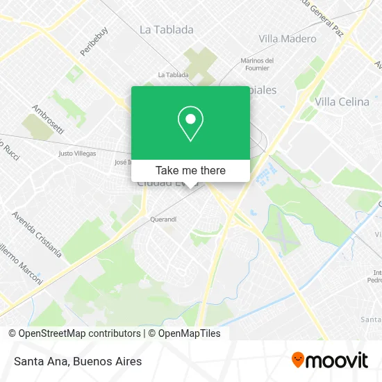 Santa Ana map