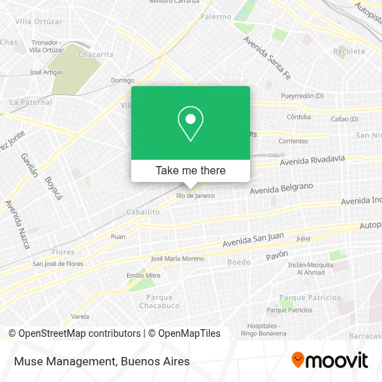 Muse Management map