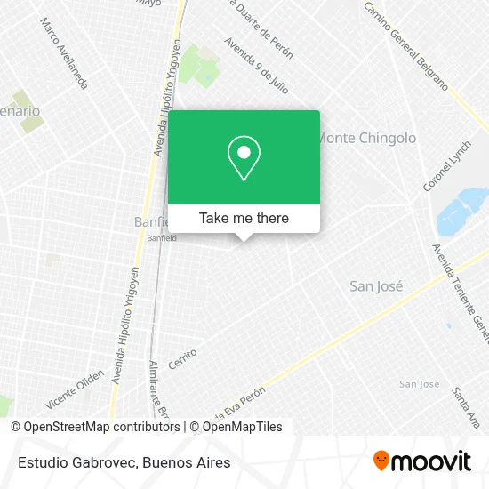 Estudio Gabrovec map