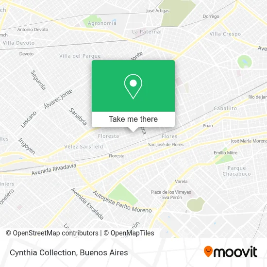 Cynthia Collection map