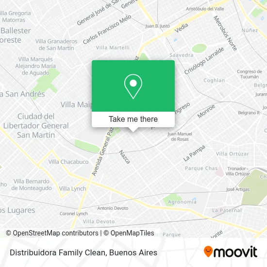 Distribuidora Family Clean map