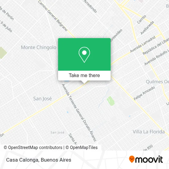 Casa Calonga map