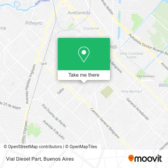 Vial Diesel Part map