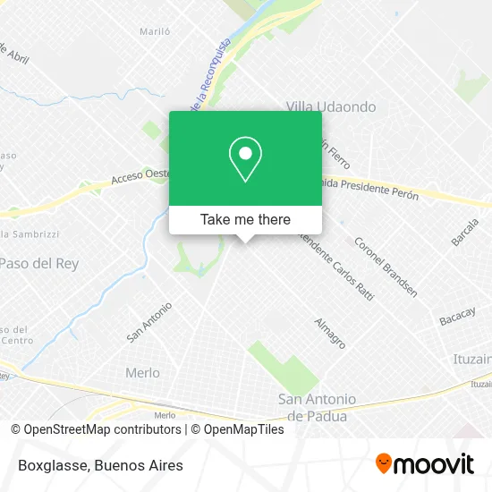 Boxglasse map