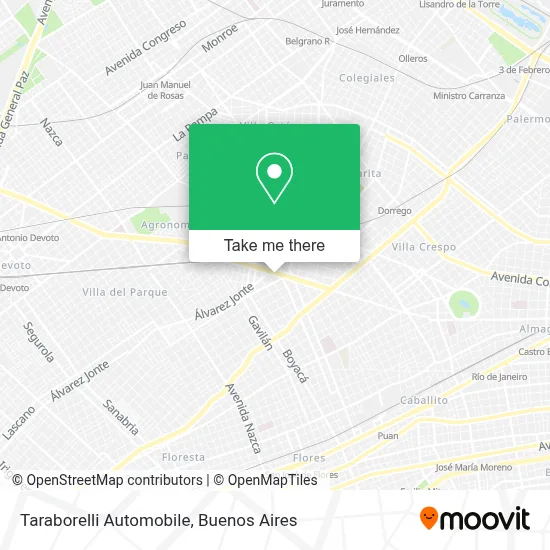 Taraborelli Automobile map