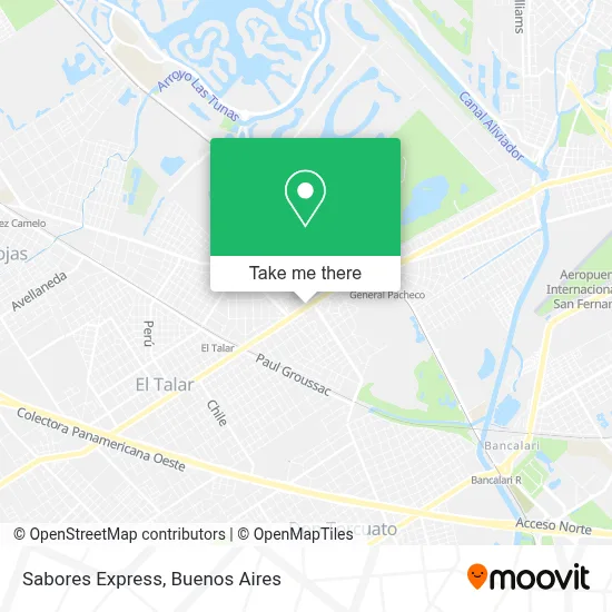 Sabores Express map