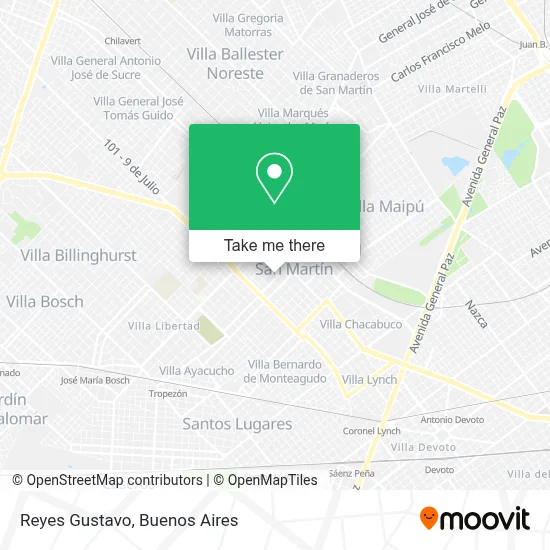 Reyes Gustavo map