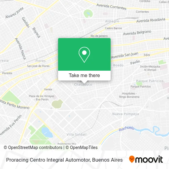 Proracing Centro Integral Automotor map