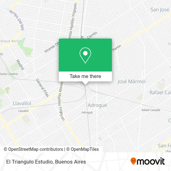 El Triangulo Estudio map