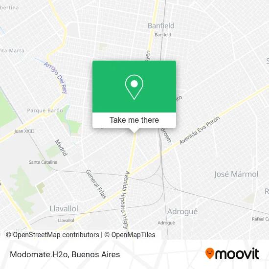 Modomate.H2o map
