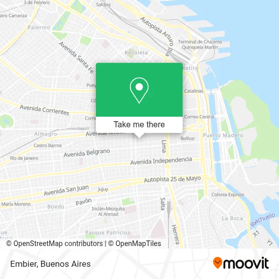 Embier map