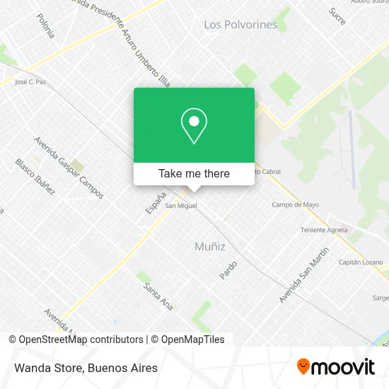Wanda Store map