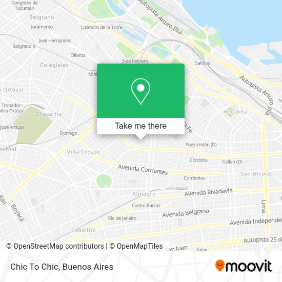 Chic To Chic map