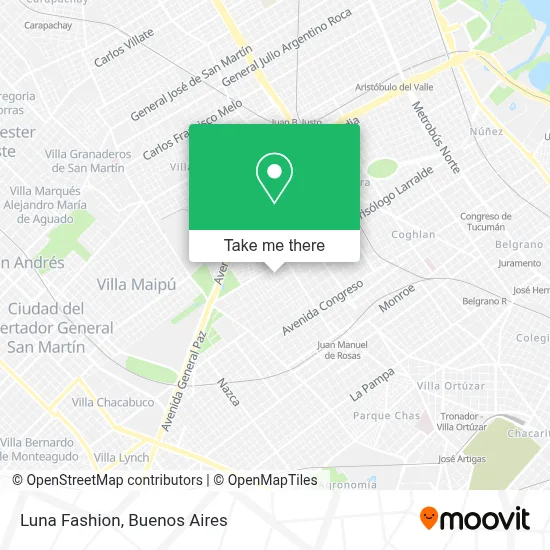 Luna Moda map