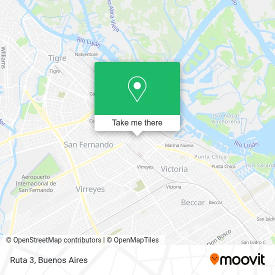 Ruta 3 map