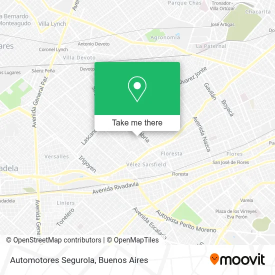 Automotores Segurola map
