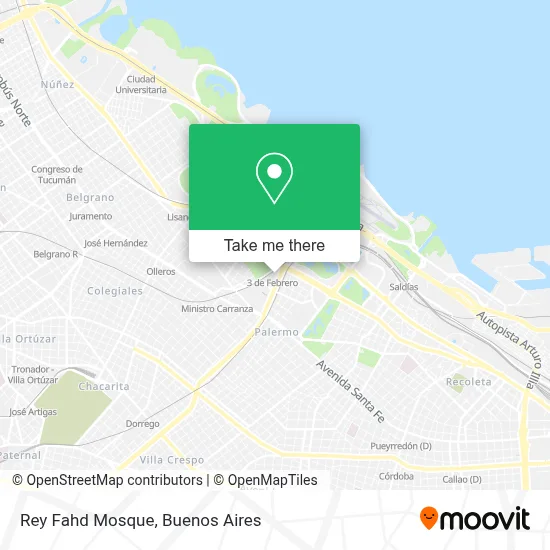Rey Fahd Mosque map