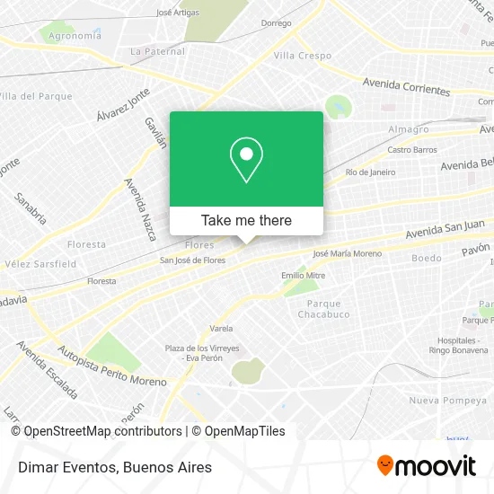 Dimar Eventos map