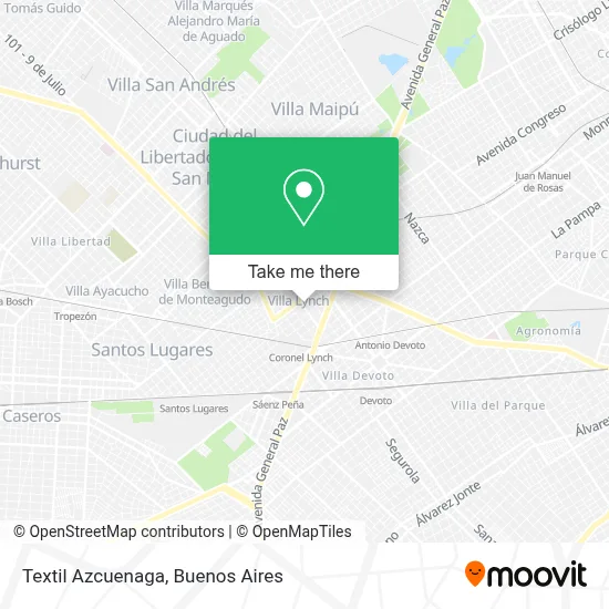 Textil Azcuenaga map
