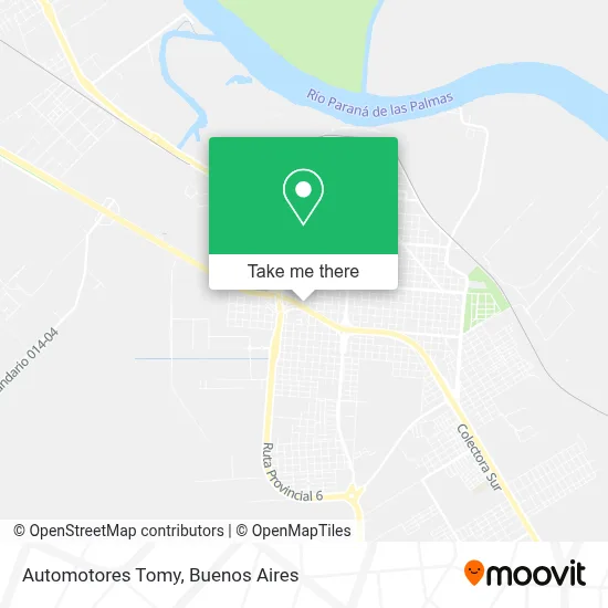 Automotores Tomy map