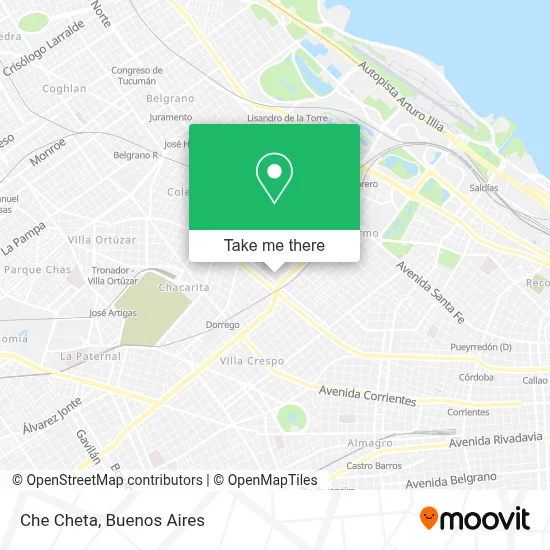 Che Cheta map