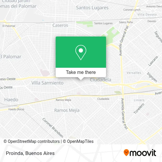 Proinda map