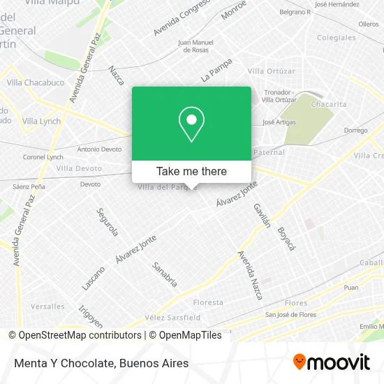 Menta Y Chocolate map