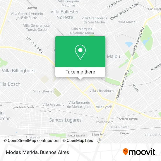 Modas Merida map