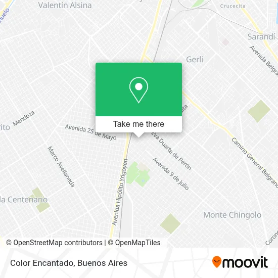 Color Encantado map