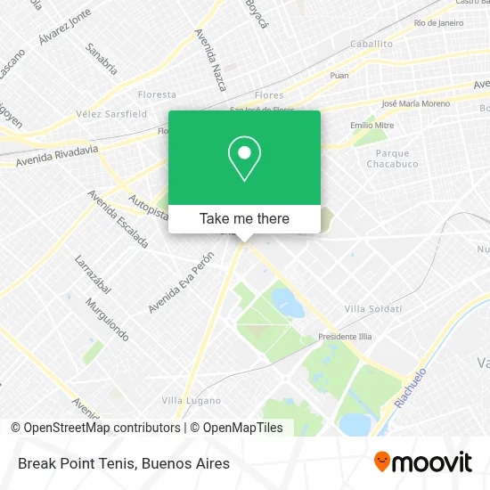 Break Point Tenis map