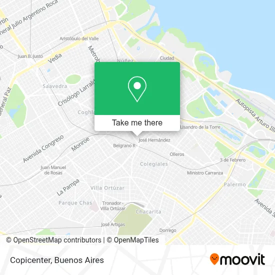 Copicenter map