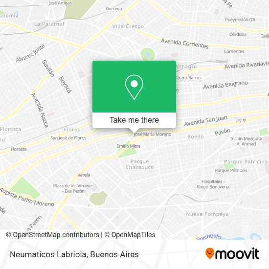 Neumaticos Labriola map
