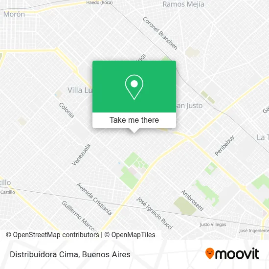 Distribuidora Cima map