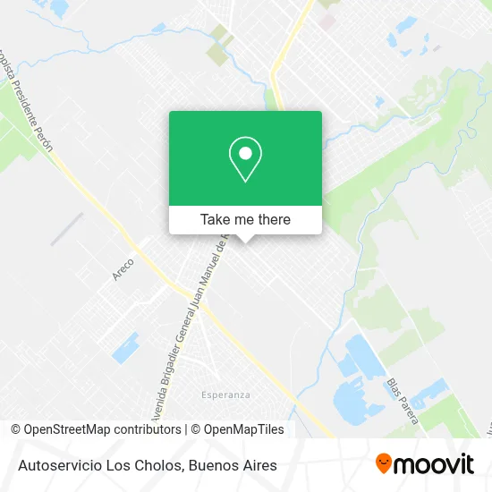 Autoservicio Los Cholos map