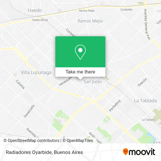 Radiadores Oyarbide map