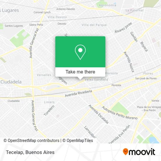 Tecelap map