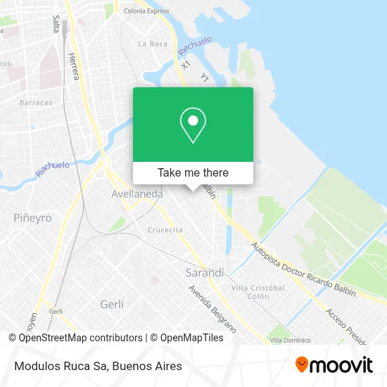 Modulos Ruca Sa map