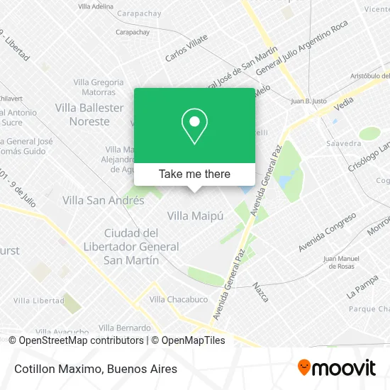 Cotillon Maximo map