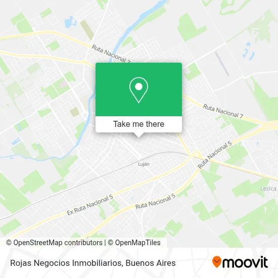 Rojas Negocios Inmobiliarios map