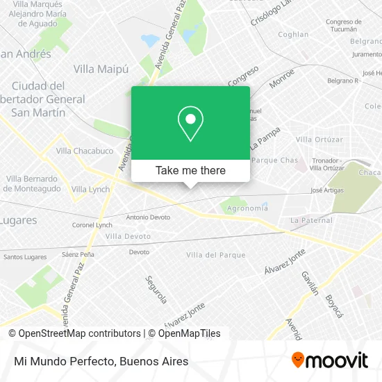 Mi Mundo Perfecto map