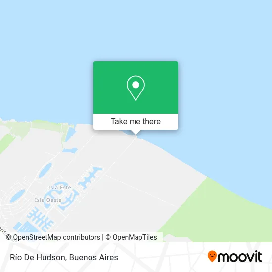 Río De Hudson map